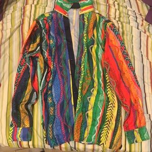 coogi silk large dress shirt